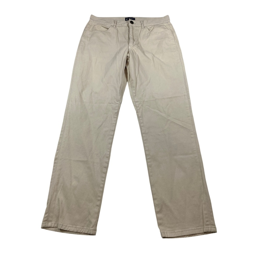 Johnnie-O Mens West Coast Prep‎ Khaki Tan Straight Leg Stretch Pants 33x30